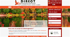 Desktop Screenshot of directdemenagement.com