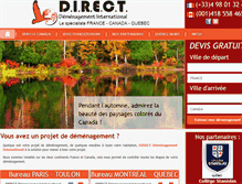 Tablet Screenshot of directdemenagement.com